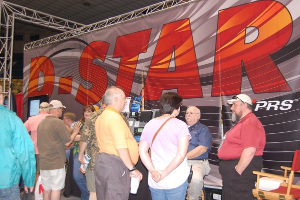 The huge DStar area. Always packed with people.