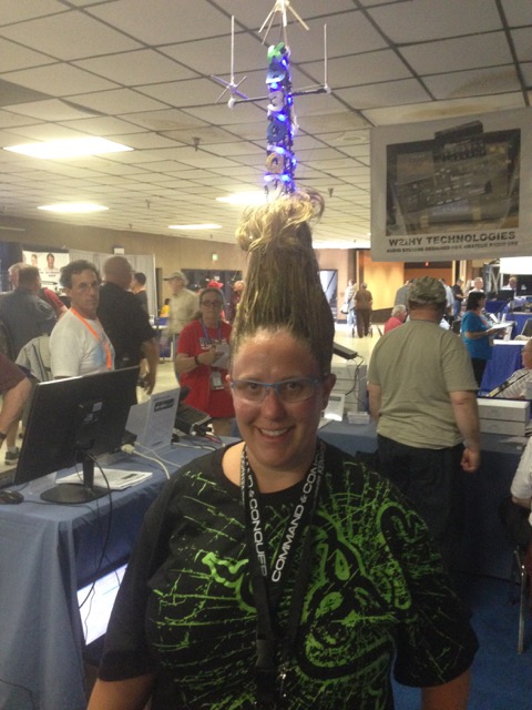 Hamvention 2015 Hair Tower Lady.JPG